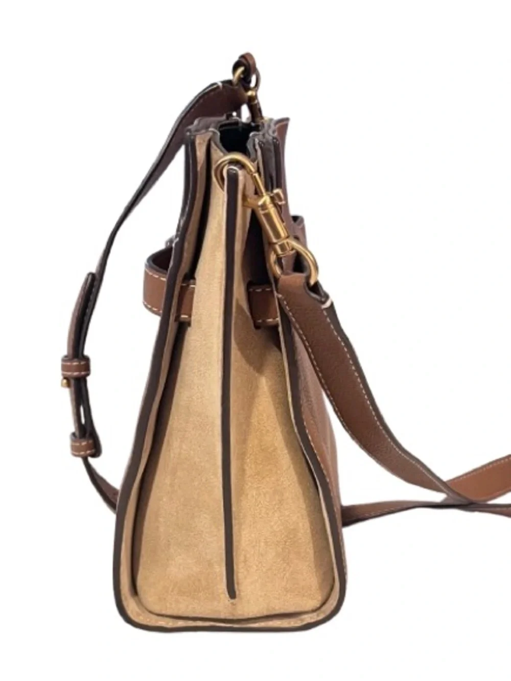 TORY BURCH- Lee Radziwill Leather Double Bucket Bag. MINT CONDITION